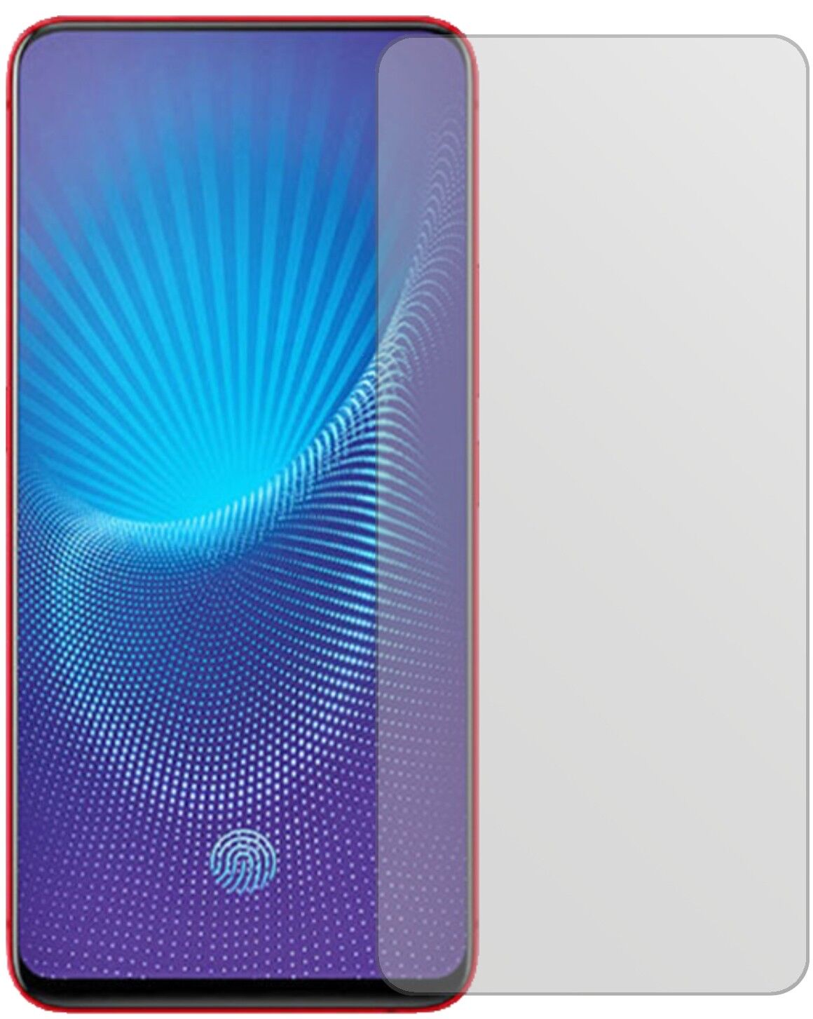 Matte Displayschutzfolie von dipos passend für Vivo Nex, präziser Zuschnitt und blasenfrei montiert