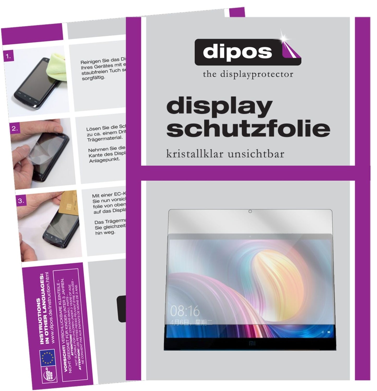 1x Schutzfolie klar für Xiaomi Mi Notebook Pro Display-Schutzfolie
