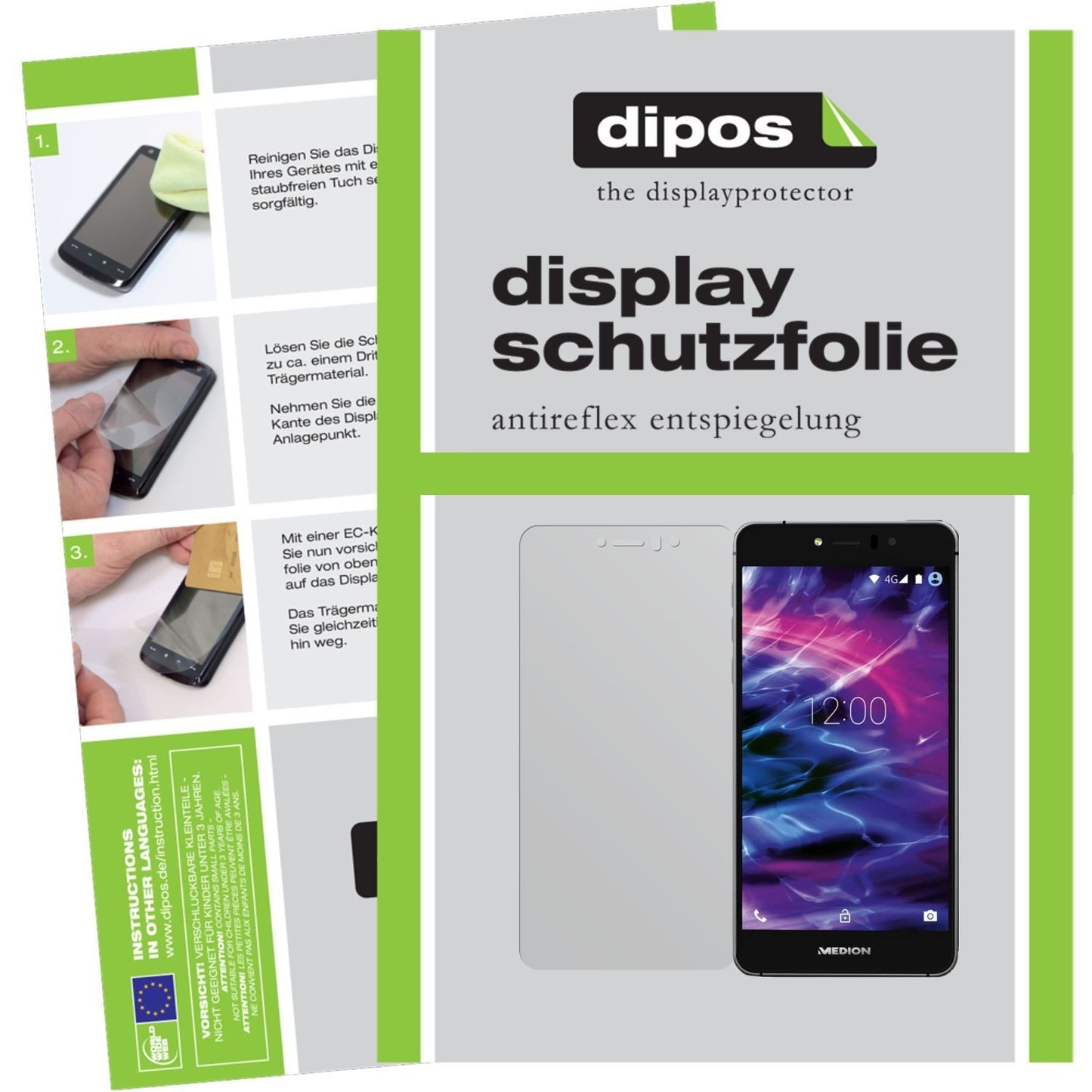 6x Schutzfolie matt für Life X5020 Medion Display-Schutzfolie