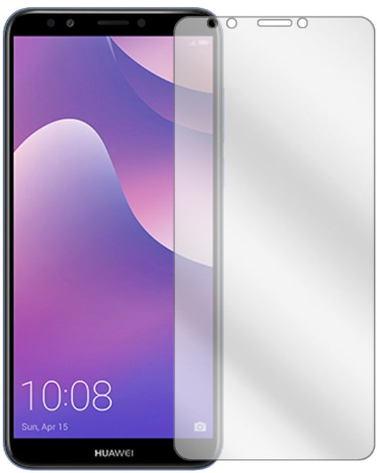 Klare Displayschutzfolie von dipos passend für Huawei Y7 Prime (2018), präziser Zuschnitt und blasenfrei montiert
