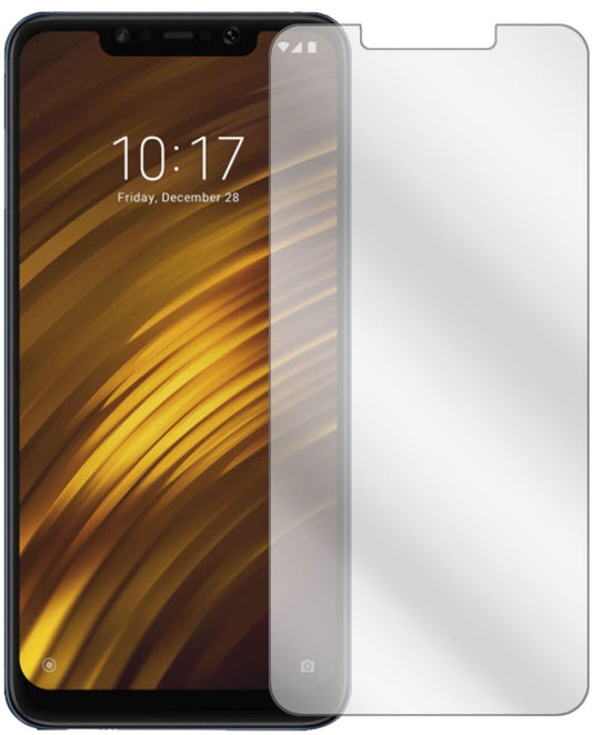 Klare Displayschutzfolie von dipos passend für Xiaomi Pocophone F1, präziser Zuschnitt und blasenfrei montiert