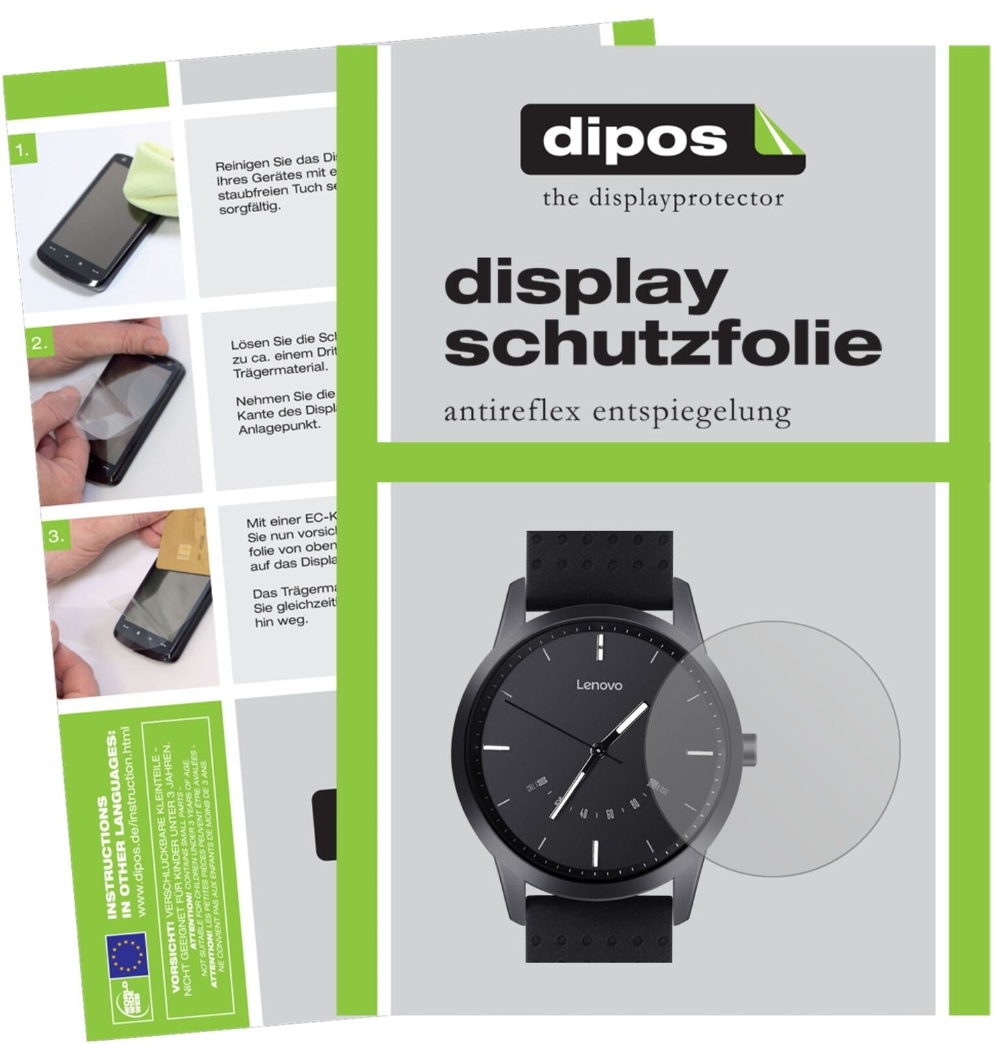 5x Schutzfolie matt für Lenovo Watch 9 Display-Schutzfolie