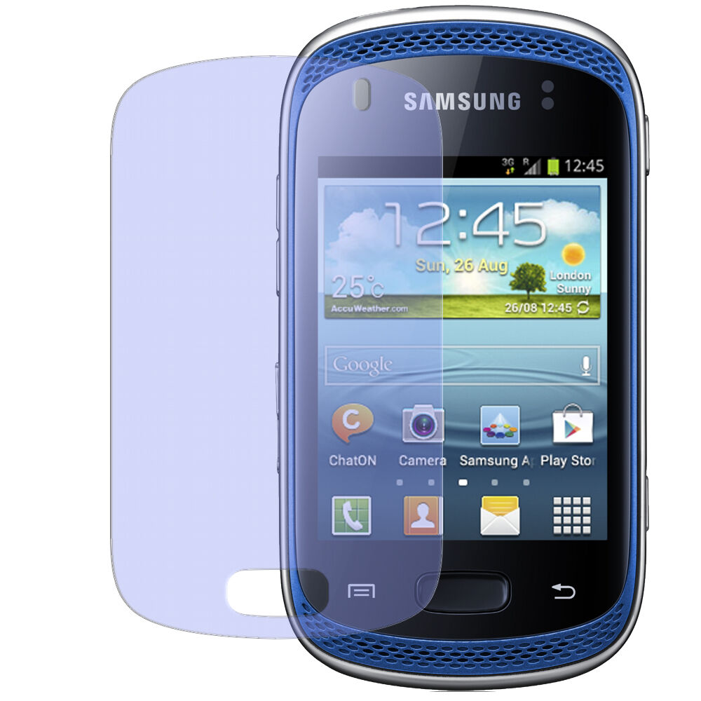 2x Schutzfolie matt für Galaxy Music S6010 Samsung Display-Schutzfolie