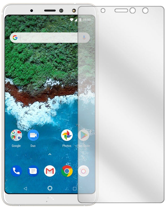 Klare Displayschutzfolie von dipos passend für BQ Aquaris X2, präziser Zuschnitt und blasenfrei montiert