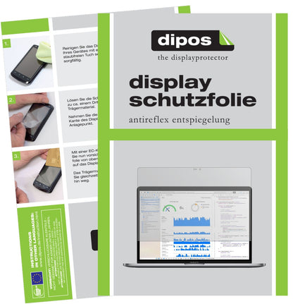 1x Schutzfolie matt für Apple MacBook Pro 15 Zoll 2018 Display-Schutzfolie