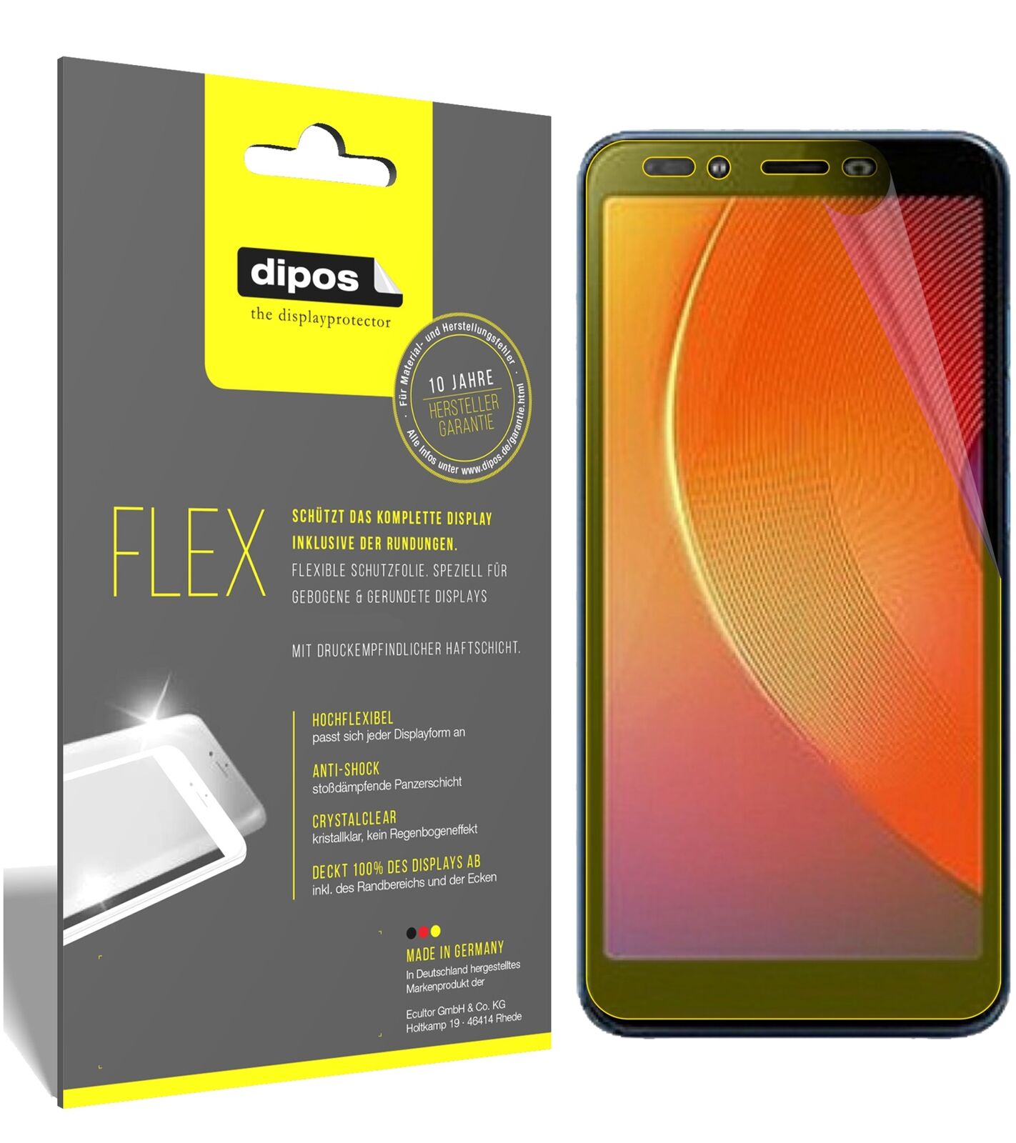 2x 3D Full Cover Schutzfolie für Infinix Smart 2 Pro