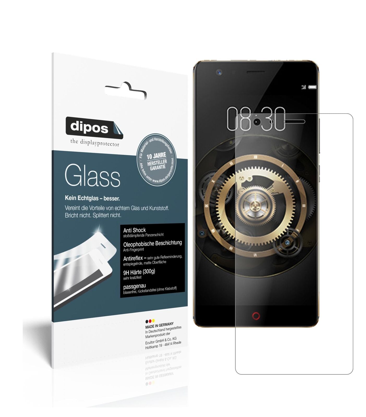 1x 9H Schutzfolie matt für ZTE Nubia Z17 Lite Panzerfolie