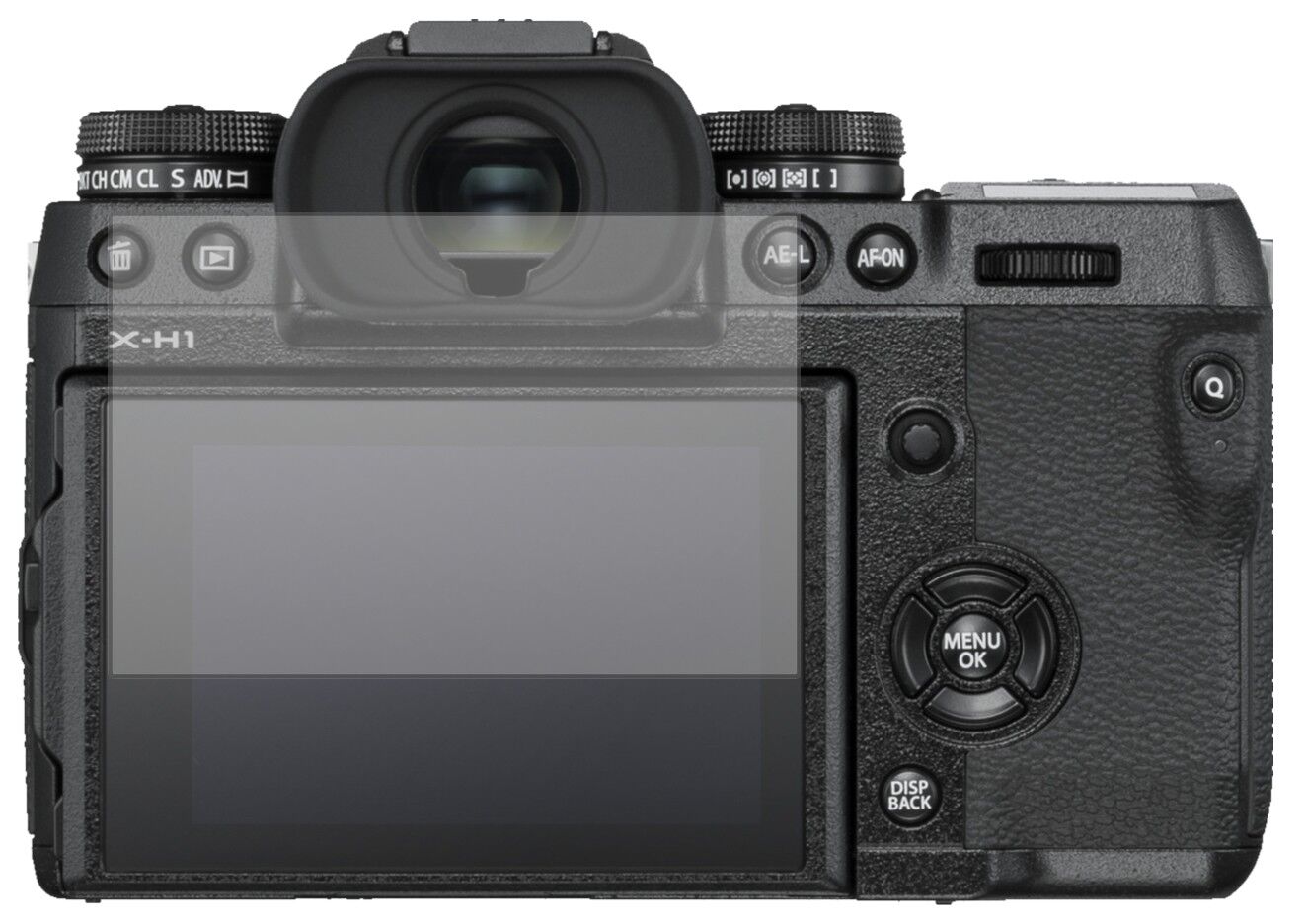 5x Schutzfolie matt für Fujifilm X-H1 Display-Schutzfolie