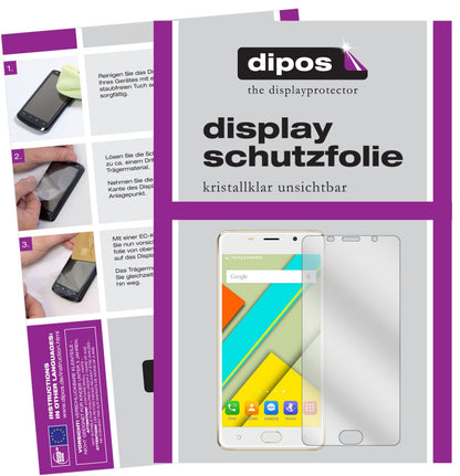 ViVKR9s 2017 mit aufgebrachter dipos Displayschutzfolie, glasklare Darstellung ohne Einschränkungen