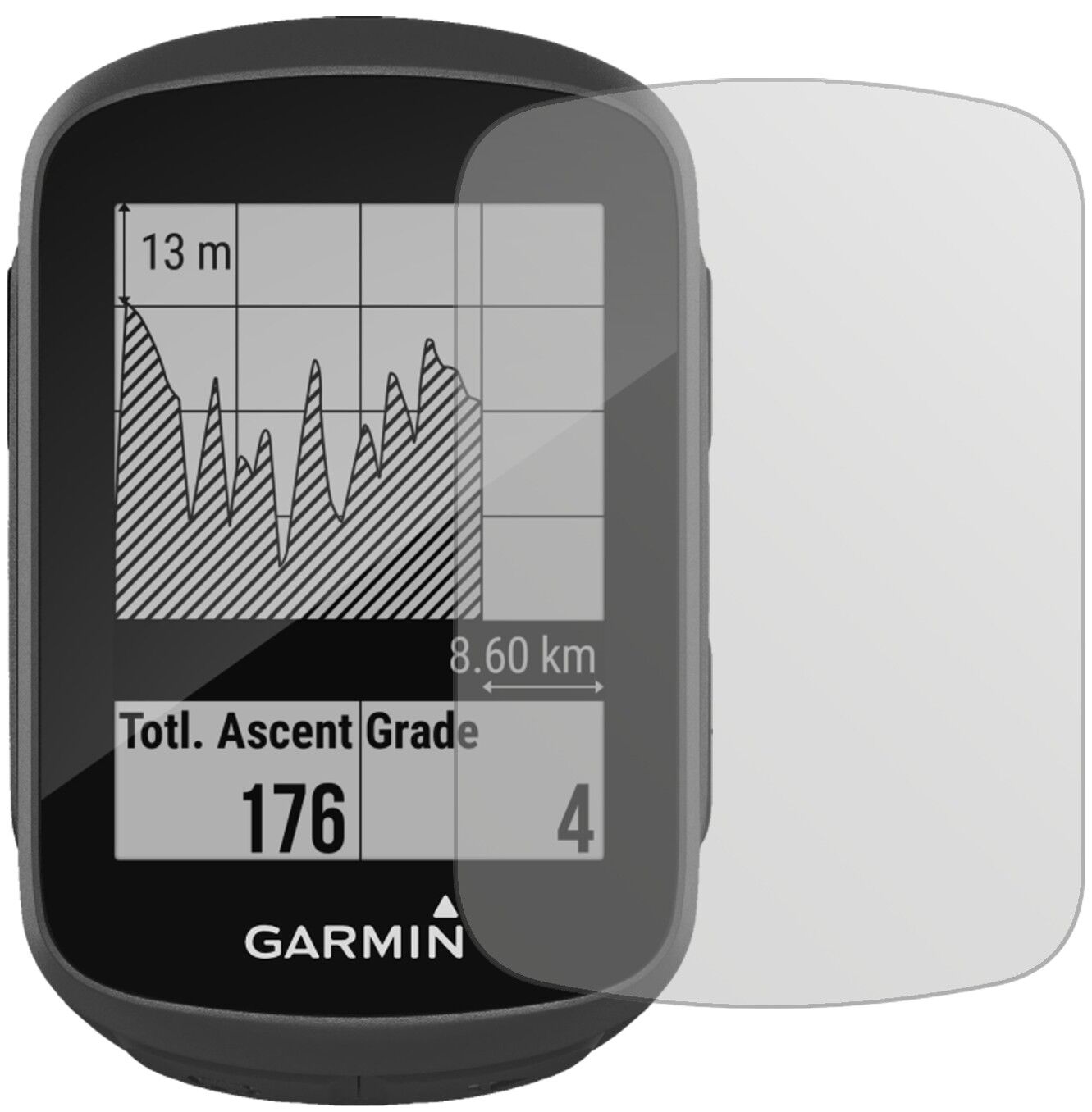 2x Schutzfolie matt für Garmin Edge 130 Display-Schutzfolie