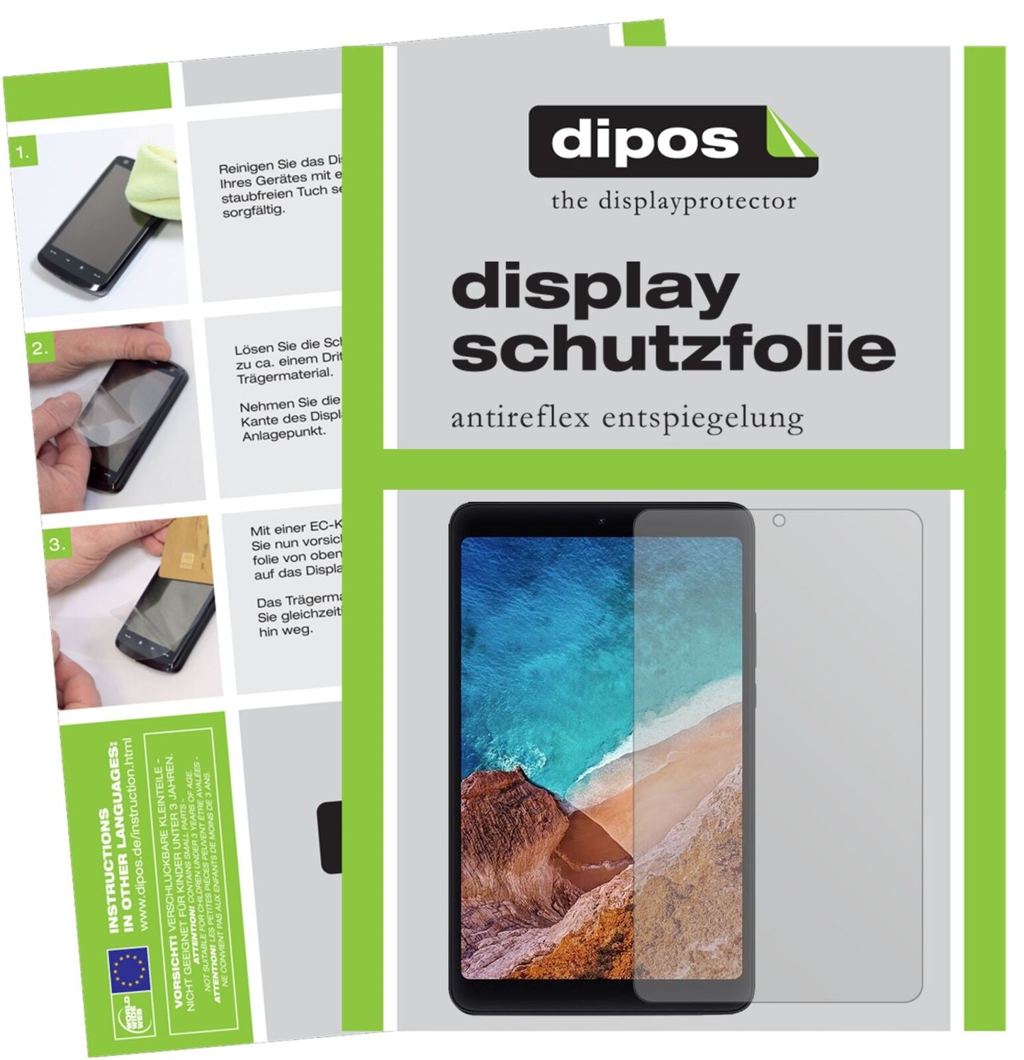 1x Schutzfolie matt für Xiaomi Mi Pad 4 Display-Schutzfolie
