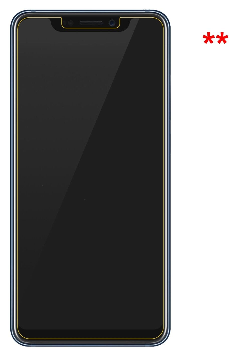 Dünne und klare Folie passend zugeschnitten für ZTE Axon 9 Pro