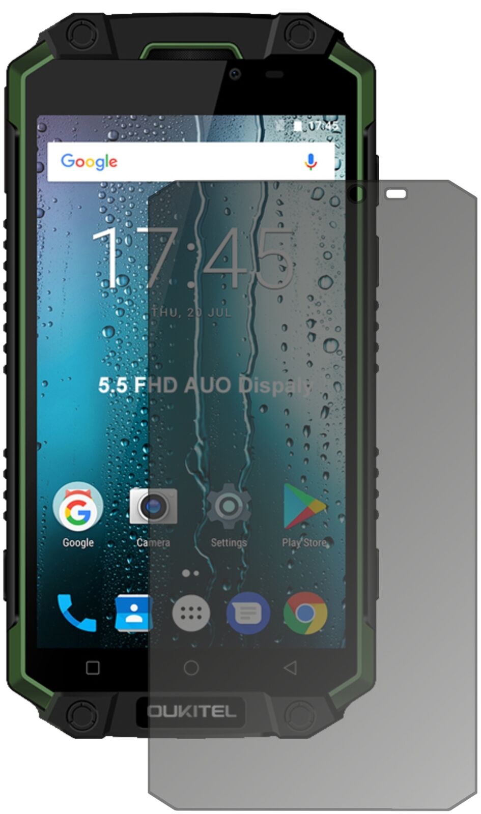 Blickschutzfolie für Oukitel K10000 Max matt Schutzfolie Privacy