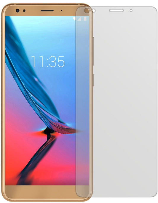 Matte Displayschutzfolie von dipos passend für ZTE Blade V9, präziser Zuschnitt und blasenfrei montiert