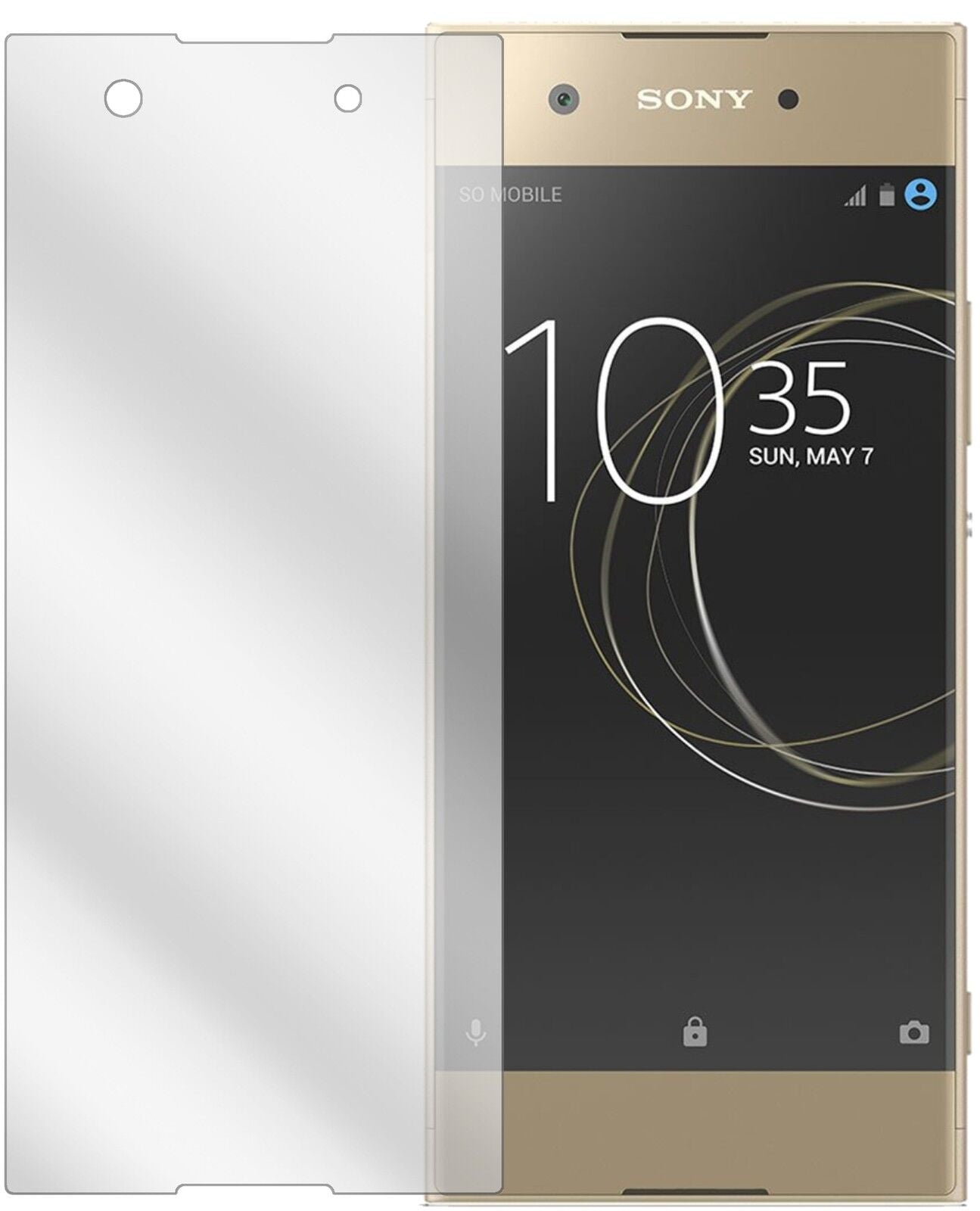 6x Schutzfolie klar für Sony Xperia XA1 Display-Schutzfolie