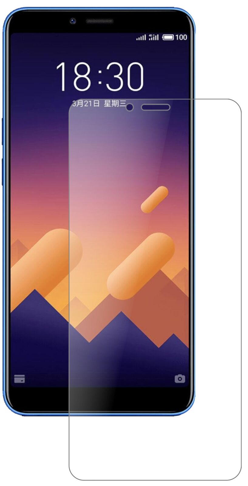 1x 9H Schutzfolie matt für Meizu E3 Panzerfolie