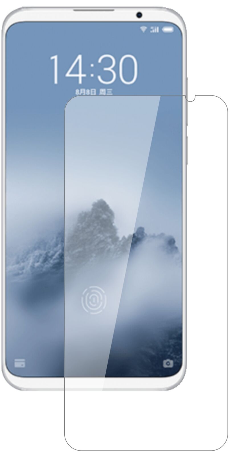 1x 9H Schutzfolie für Meizu 16 Plus Panzerfolie