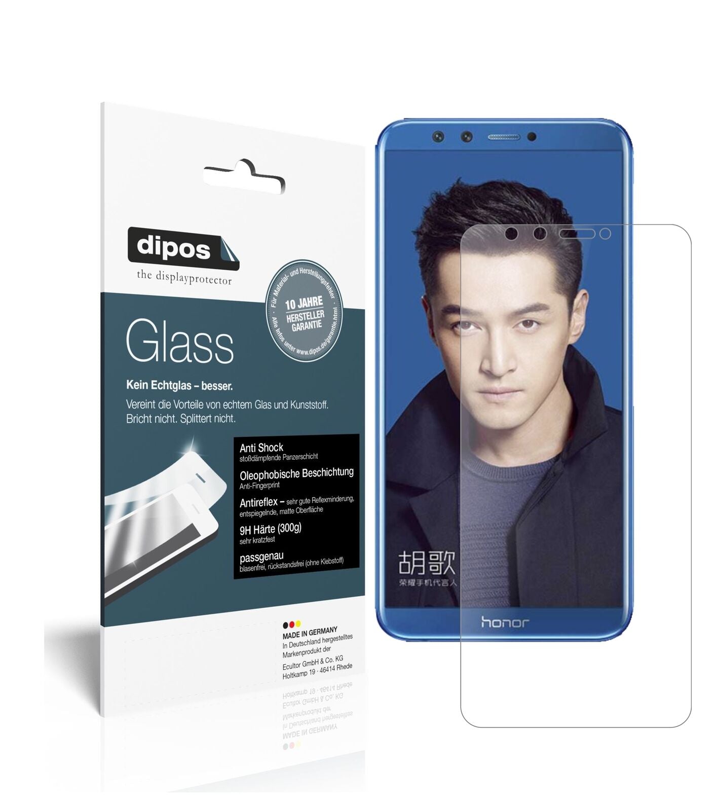 1x 9H Schutzfolie matt für Huawei Honor 9 Lite Panzerfolie