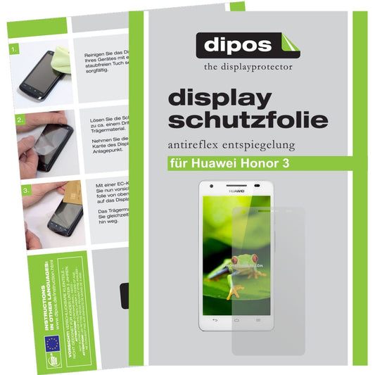 2x Schutzfolie matt für Honor 3 Huawei Display-Schutzfolie