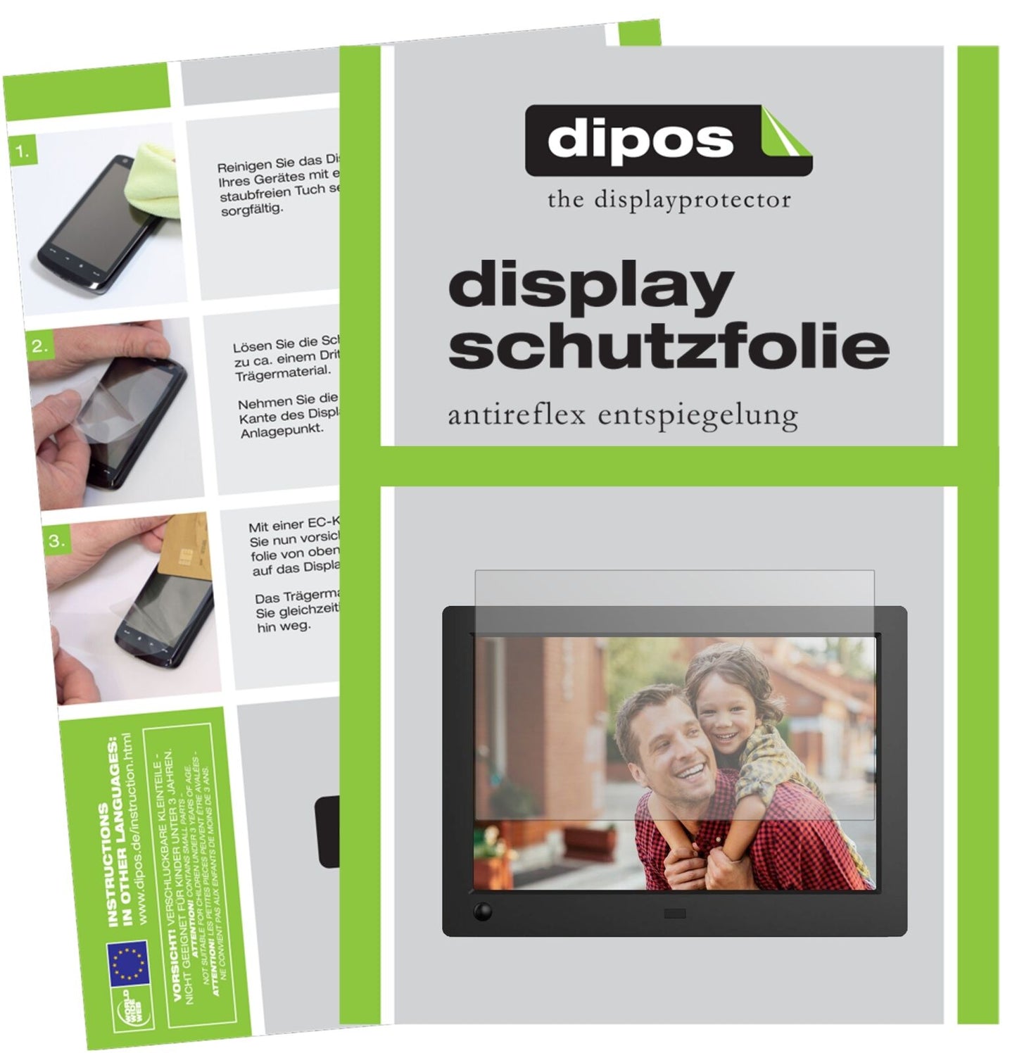 5x Schutzfolie matt für NIX Advance 8 Zoll Widescreen Digitaler Bilderrahmen Display-Schutzfolie