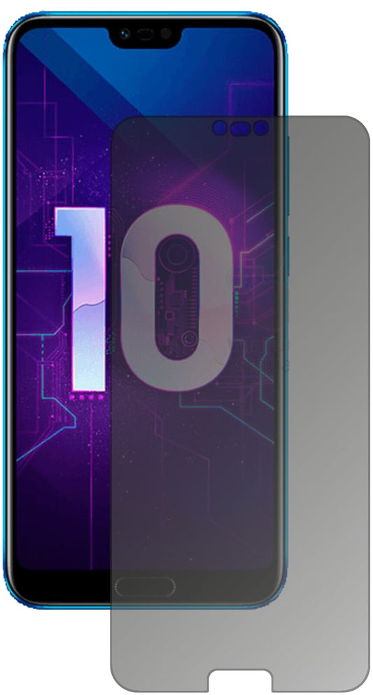 Blickschutzfolie von dipos passend für Huawei Honor 10, präziser Zuschnitt und blasenfrei montiert
