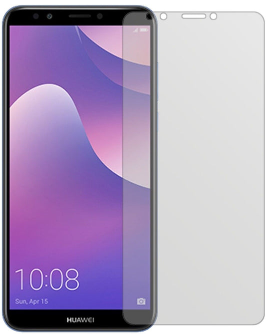 Matte Displayschutzfolie von dipos passend für Huawei Y7 Prime (2018), präziser Zuschnitt und blasenfrei montiert