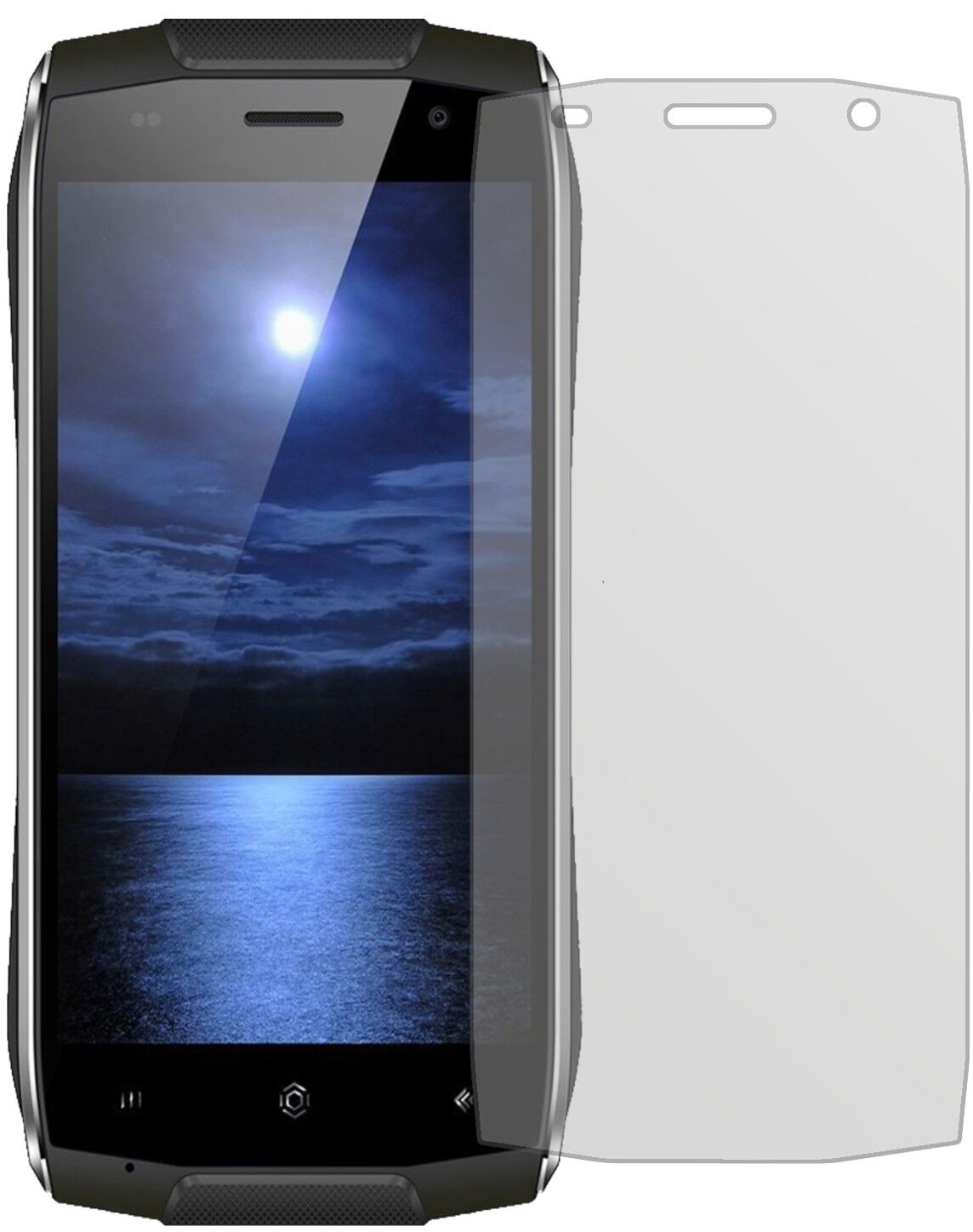 Matte Displayschutzfolie von dipos passend für Homtom Zoji Z6, präziser Zuschnitt und blasenfrei montiert