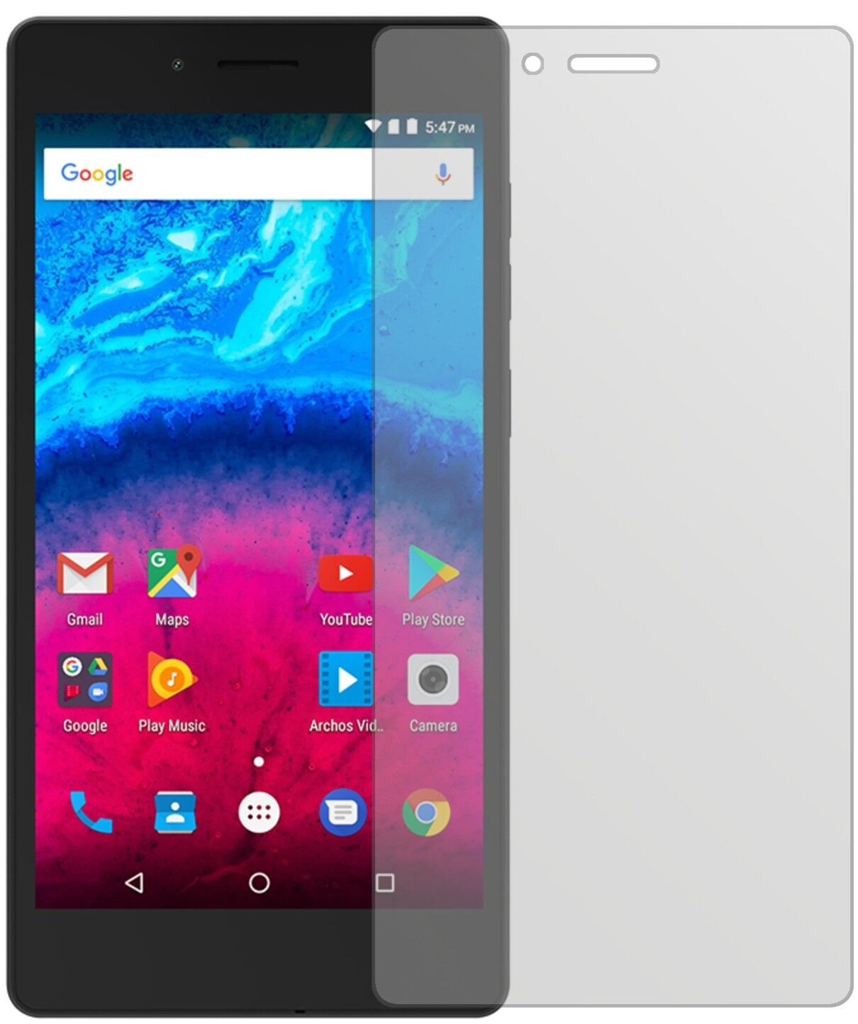 5x Schutzfolie matt für Archos 50 Core 5,0 Zoll Display-Schutzfolie