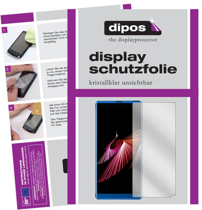 5x Schutzfolie klar für M-HORSE Pure 2 Display-Schutzfolie