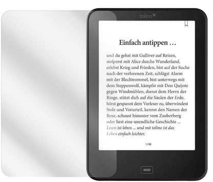 2x Schutzfolie klar für Vision 3 HD Tolino Display-Schutzfolie