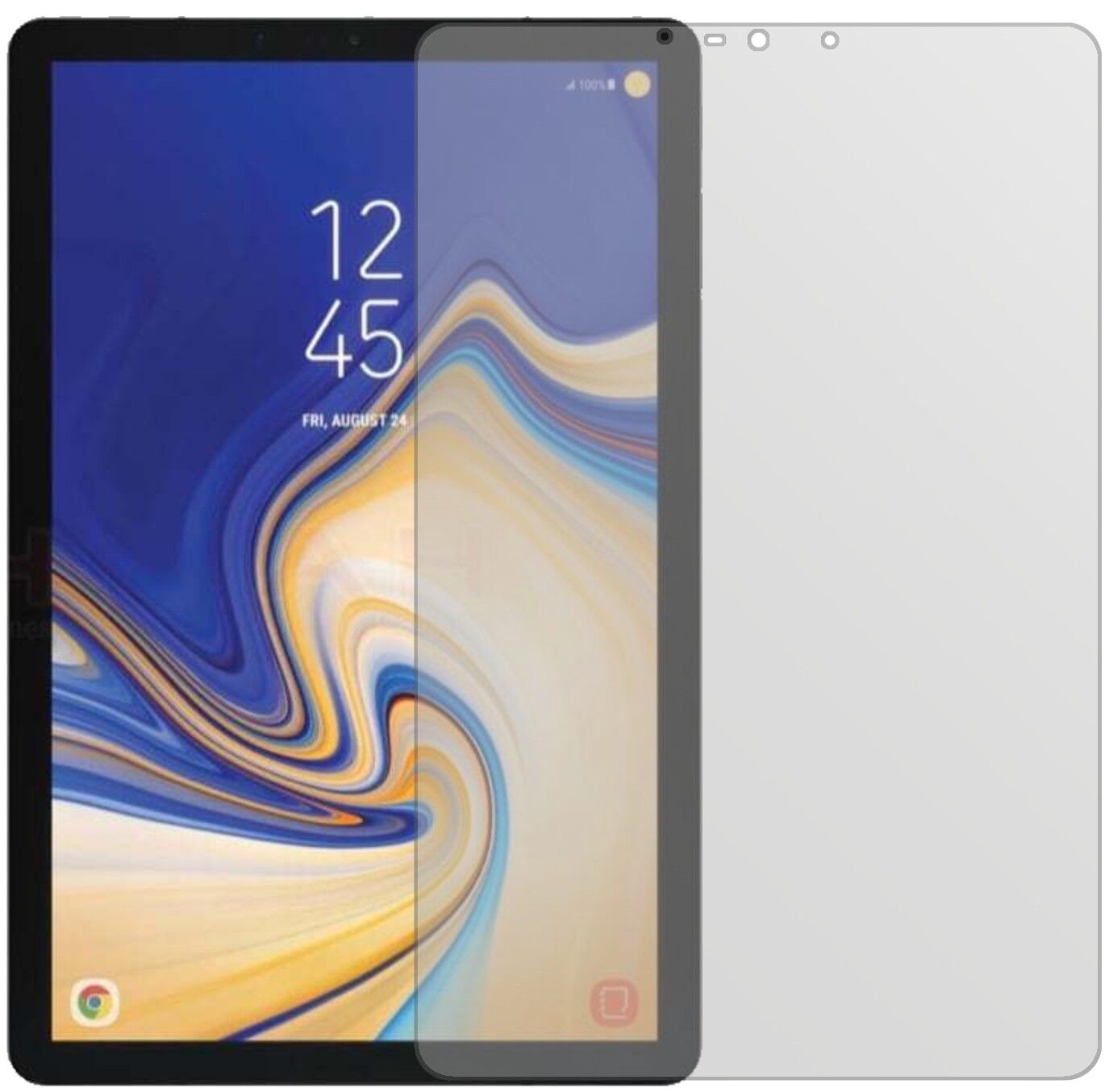 1x Schutzfolie matt für Samsung Galaxy Tab S4 Display-Schutzfolie