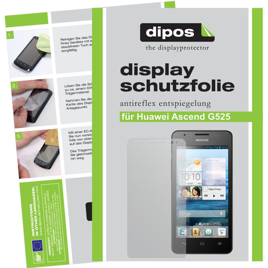 2x Schutzfolie matt für Ascend G525 Huawei Display-Schutzfolie