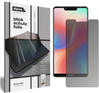 Blickschutzfolie für Sharp Aquos S3 High Edition matt Schutzfolie Privacy