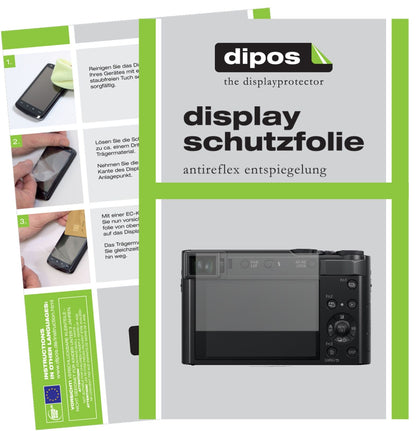 5x Schutzfolie matt für Panasonic Lumix DC-TZ202 Display-Schutzfolie