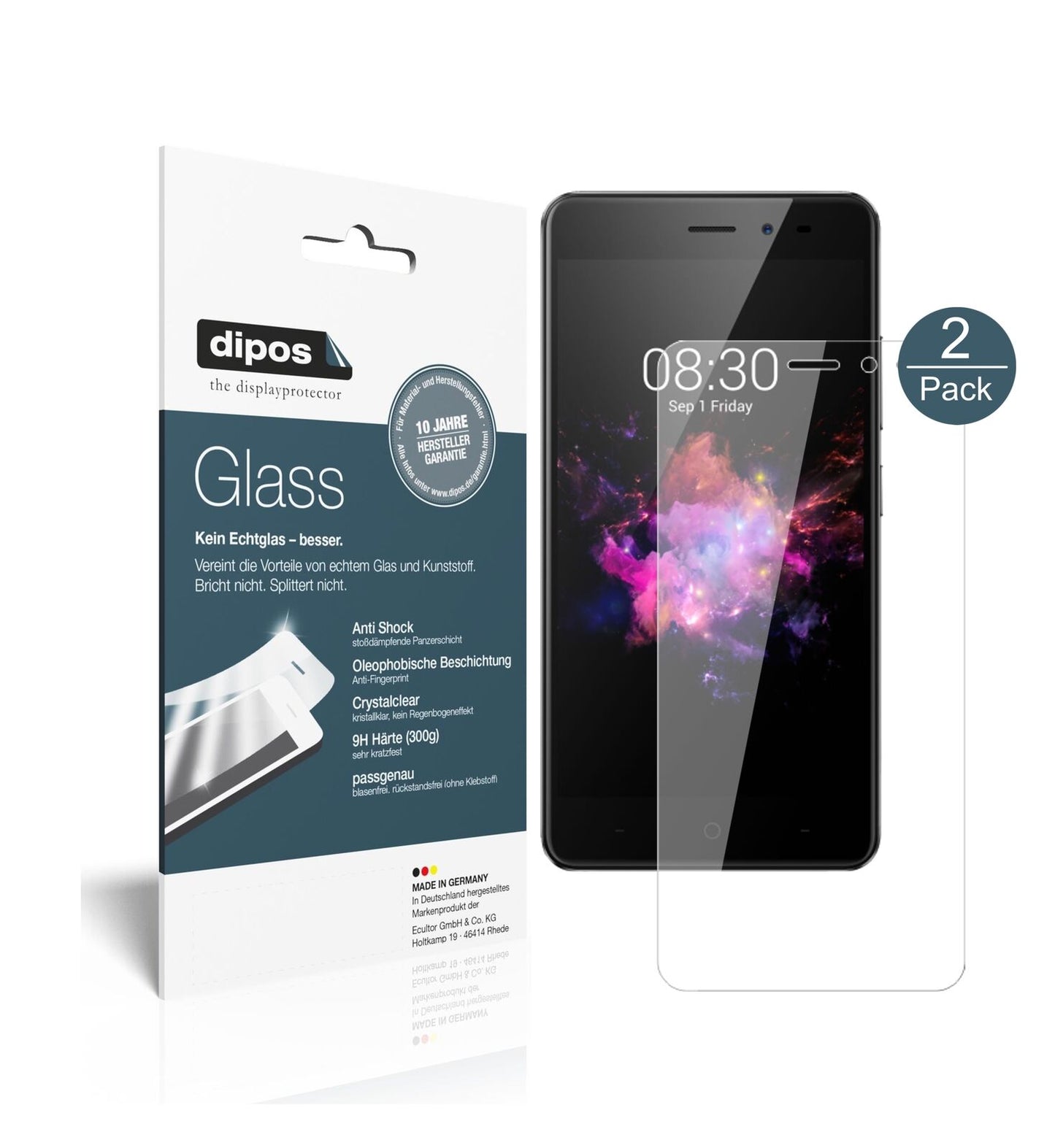 1x 9H Schutzfolie für TP-LINK Neffos X1 Lite Panzerfolie
