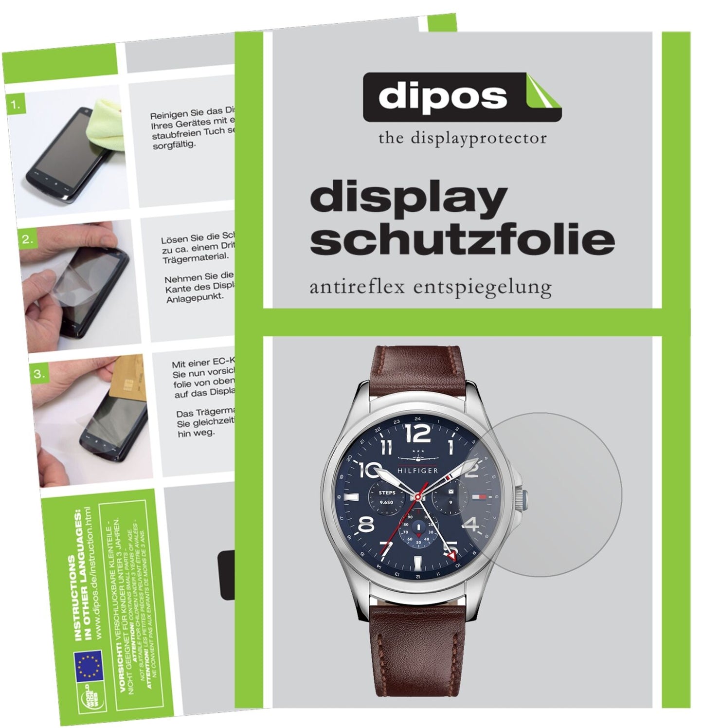 5x Schutzfolie matt für Tommy Hilfiger TH24/7 You Display-Schutzfolie
