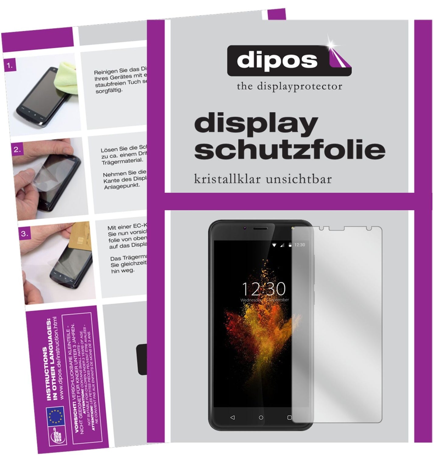 1x Schutzfolie klar für Wieppo S6 Lite Display-Schutzfolie