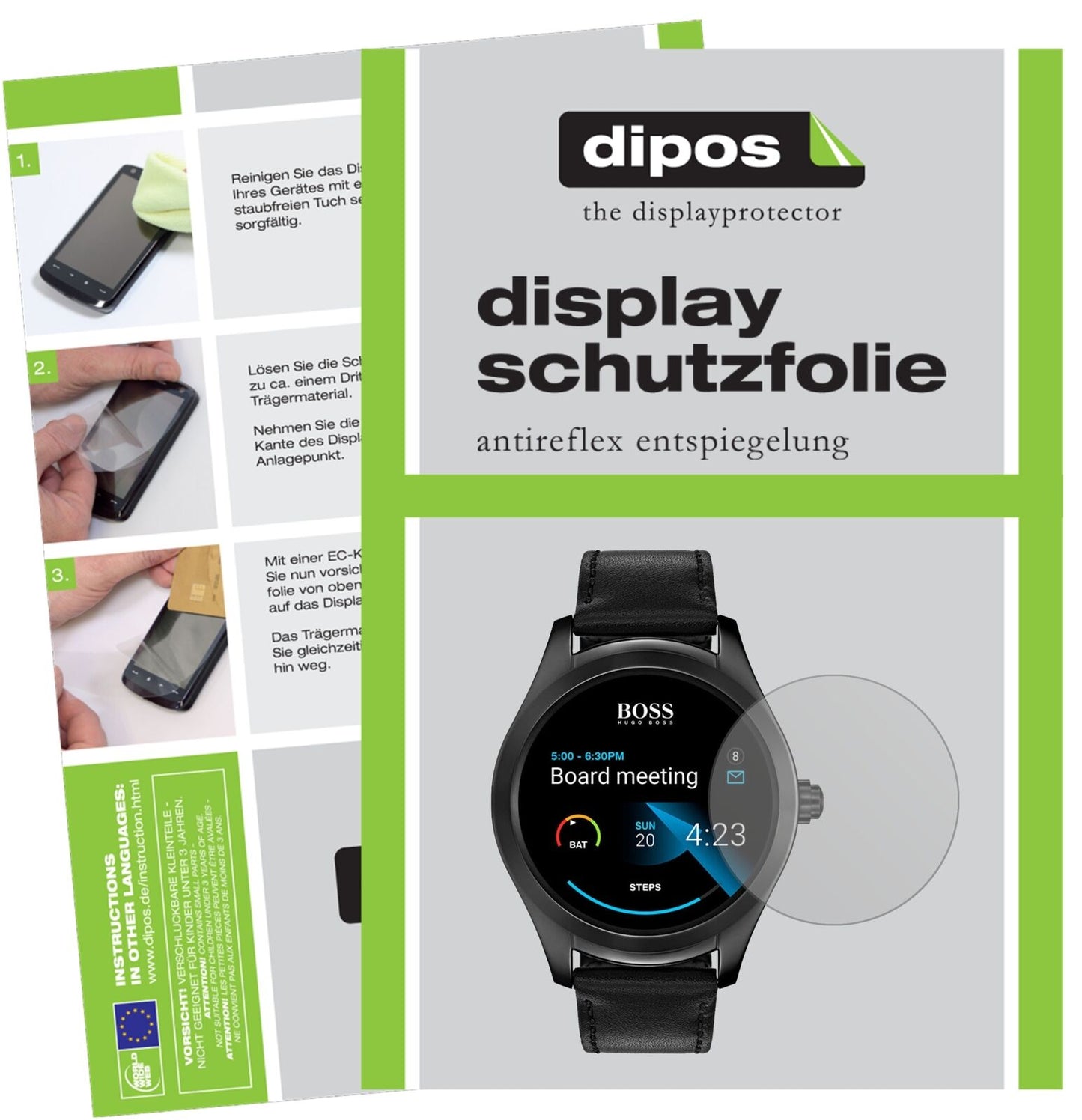 5x Schutzfolie matt für Hugo Boss Touch Display-Schutzfolie