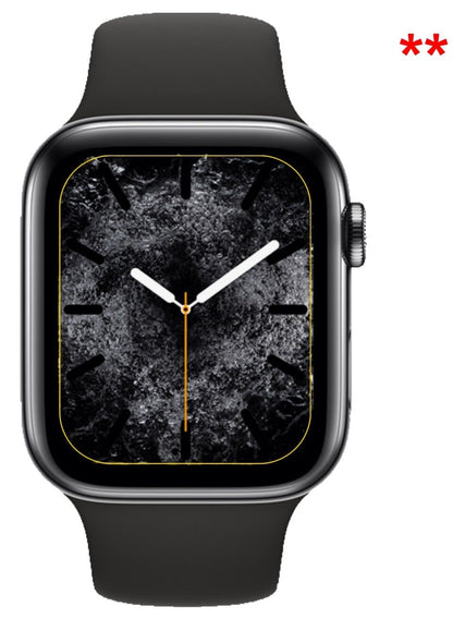 5x Schutzfolie matt für Apple Watch Series 4 44mm Display-Schutzfolie