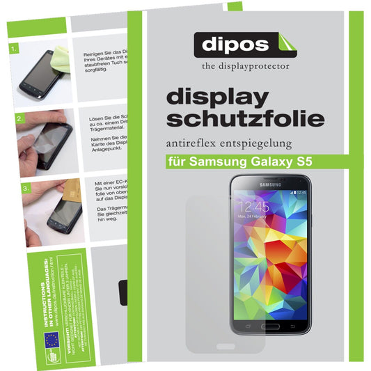6x Schutzfolie matt für Galaxy S5 Samsung Display-Schutzfolie