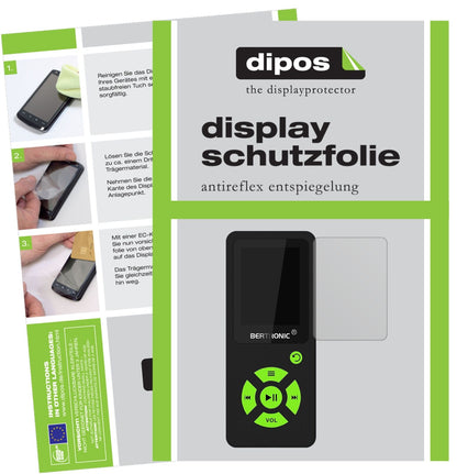 5x Schutzfolie matt für Bertronic BC07 Royal MP3-Player Display-Schutzfolie