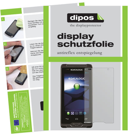 DatalogicAxist mit aufgebrachter dipos Displayschutzfolie, die lästige Fingerabdrücke minimiert