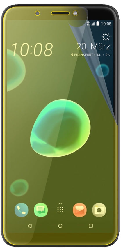 2x 3D Full Cover Schutzfolie für HTC Desire 12