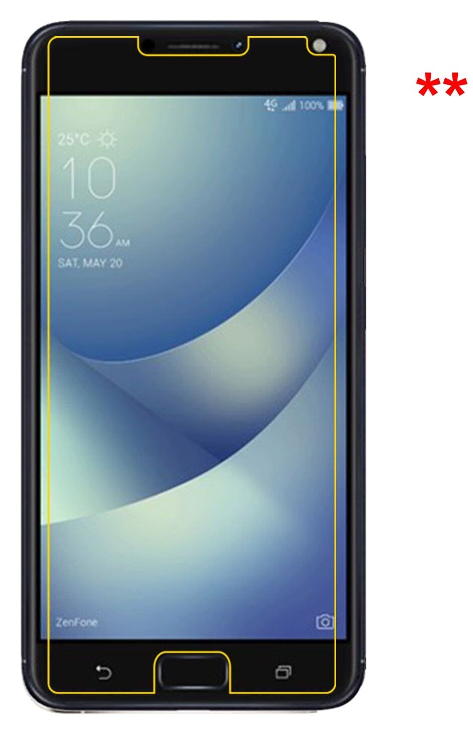 1x 9H Schutzfolie für Asus Zenfone 4 Max 5,5 Zoll ZC554KL Panzerfolie