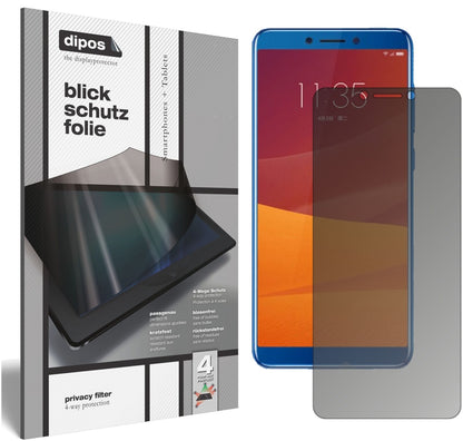 Blickschutzfolie für Lenovo K5 (2018) matt Schutzfolie Privacy