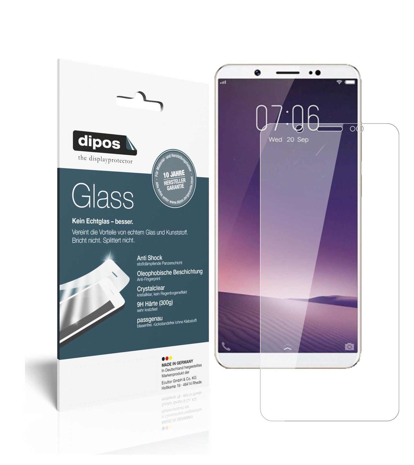 1x 9H Schutzfolie für Vivo Z10 Panzerfolie