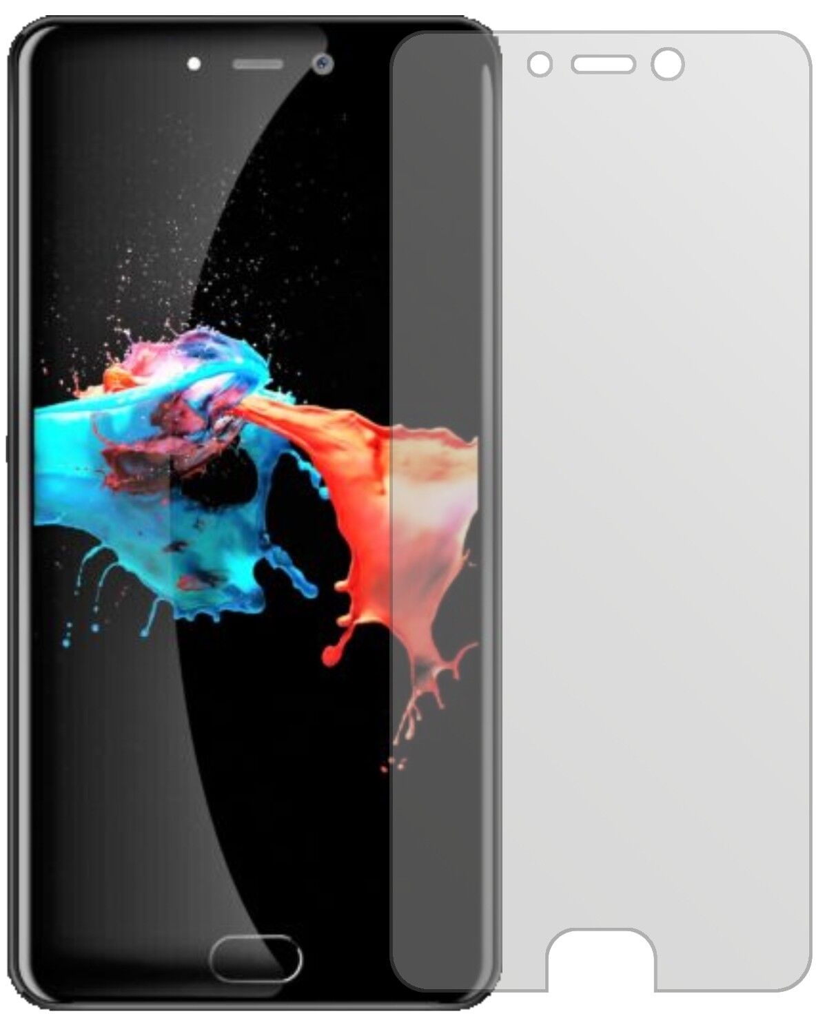 Matte Displayschutzfolie von dipos passend für Leagoo T5c, präziser Zuschnitt und blasenfrei montiert