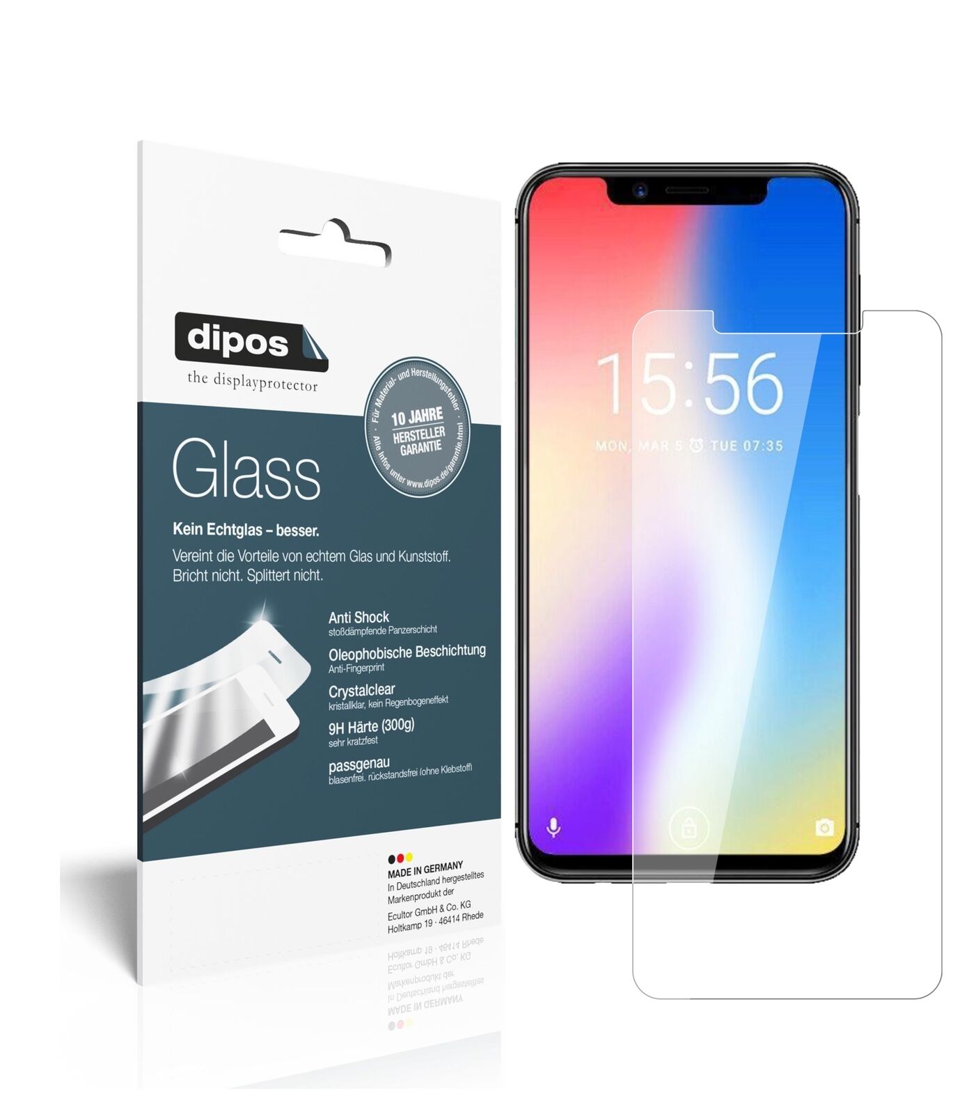 1x 9H Schutzfolie für Umidigi One Panzerfolie