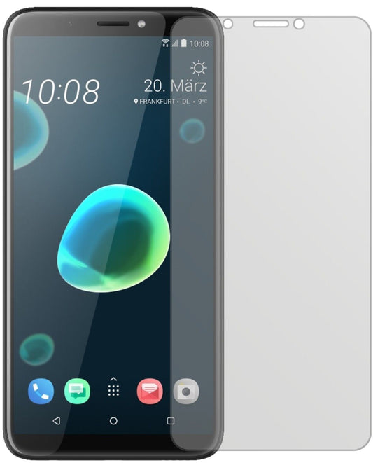 Matte Displayschutzfolie von dipos passend für HTC Desire 12 Plus, präziser Zuschnitt und blasenfrei montiert