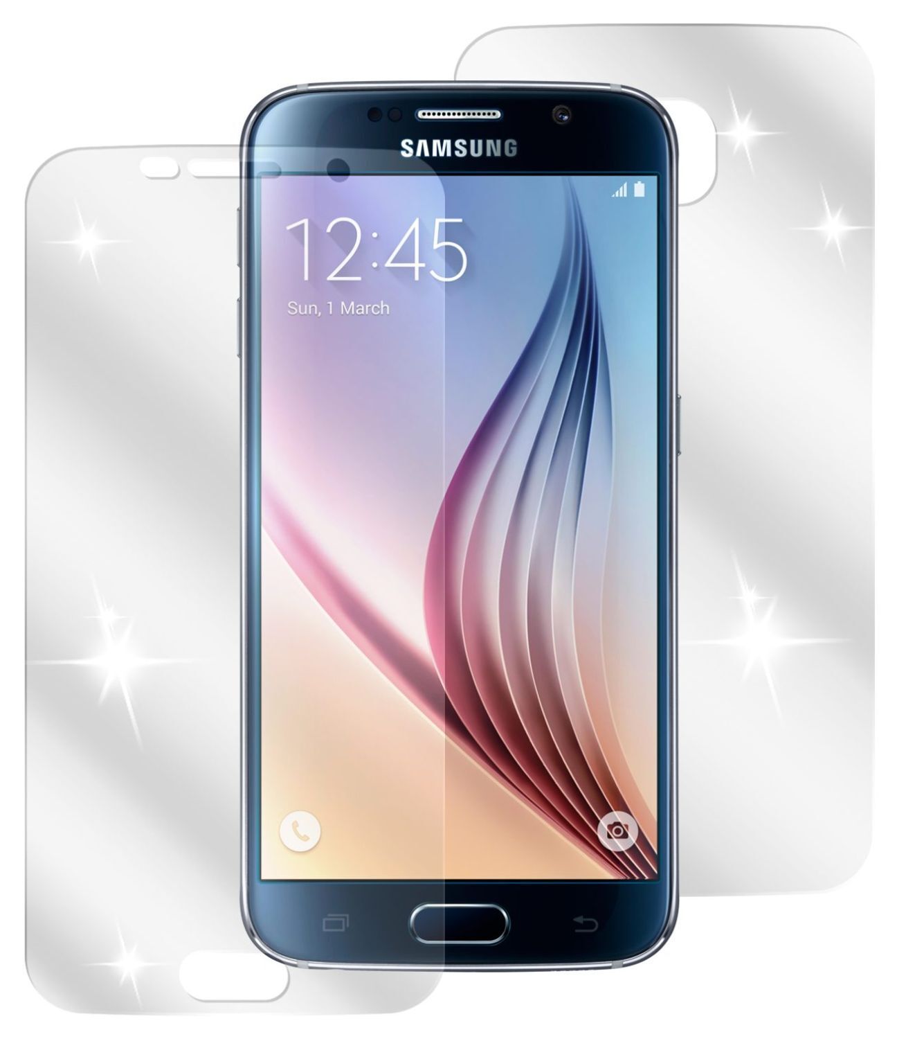 4x Schutzfolie klar für Galaxy S6 Samsung Display-Schutzfolie